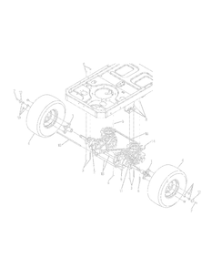 Rear Driveandwheels Diagram and Parts List for 17AA5AAG700 2008 Yard Machines Lawn Tractor